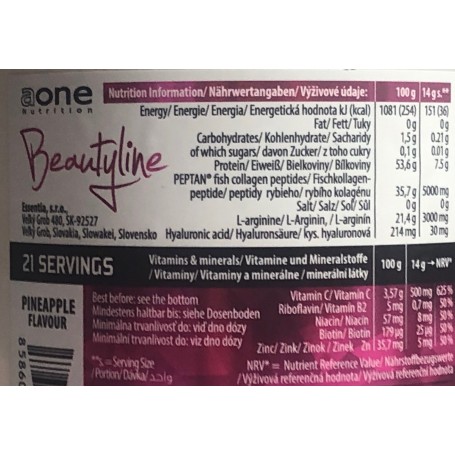 Aone Nutrition - Beauty Collagen 300g