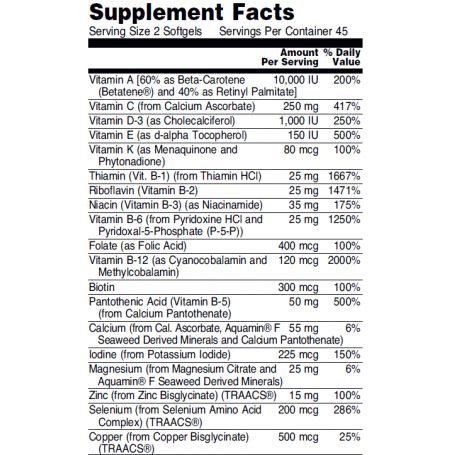 NOW Foods - Adam Multiple Vitamin Softgels 90 kapsúl