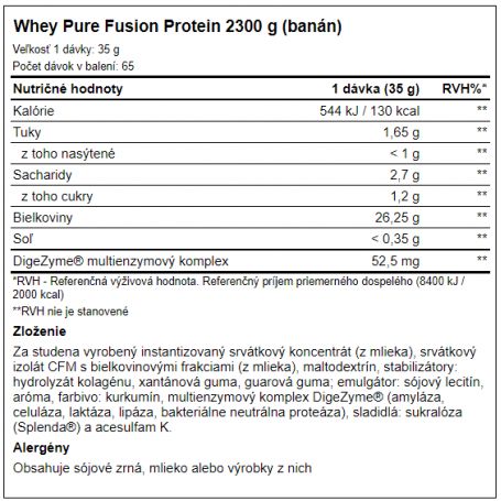 AMIX Whey Pure Fusion Protein 2300 g