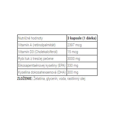 Metabolic Nutrition - Fish 3000 180 kapsúl