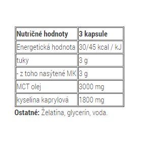 METABOLIC NUTRITION - MCT 3000 180 kapseln