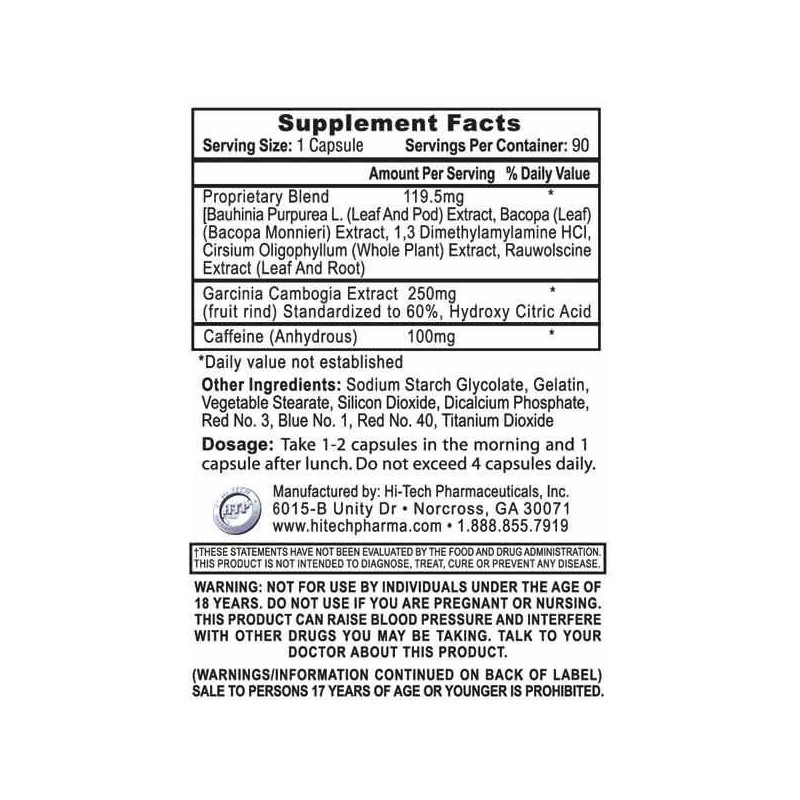 Hi-Tech Pharmaceuticals - Hydroxyelite dm-AA 90 tabliet