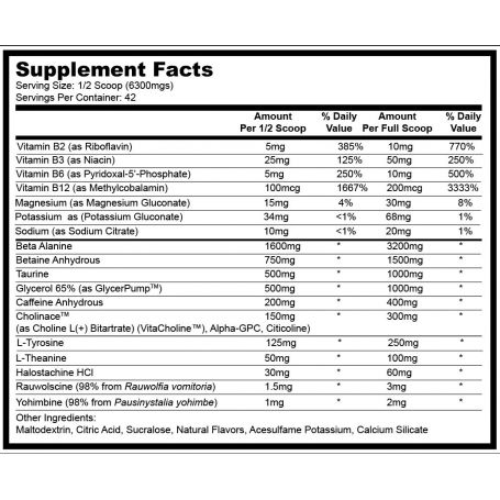 SPECIMEN - INTENSE PRE WORKOUT 264g