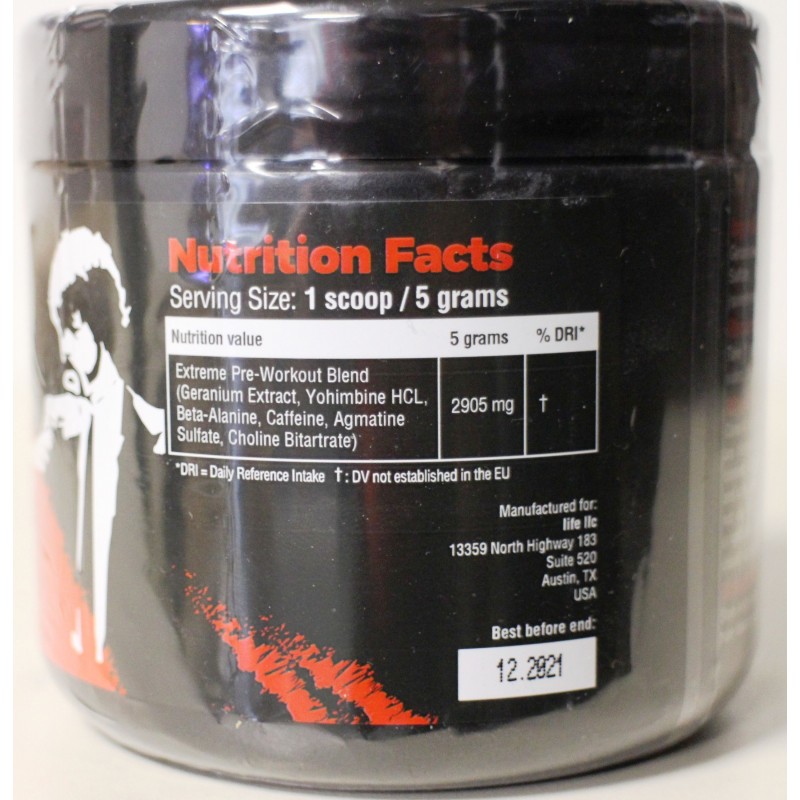 Bad Mother Fucker Pre Workout Hardcore Booster 270g