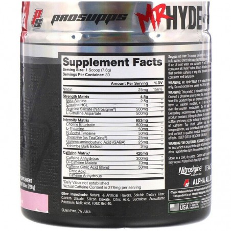 Pro Supps - Hyde Pre Workout Booster 228g