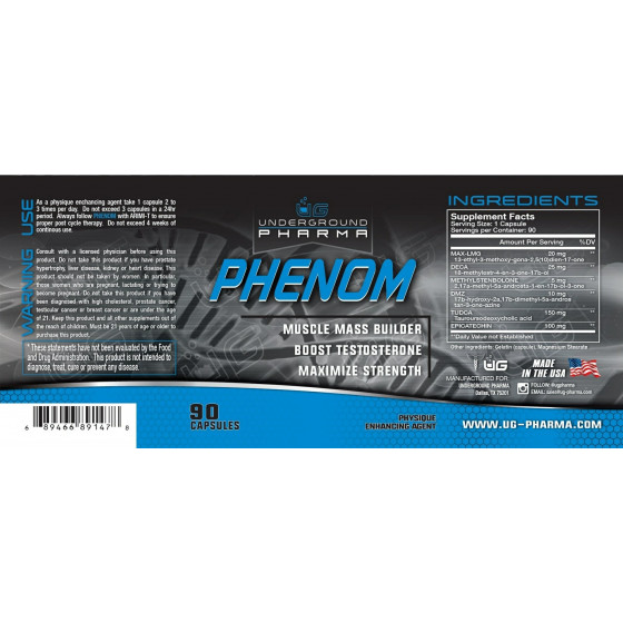 Underground Pharma - Phenom 90 kapsúl