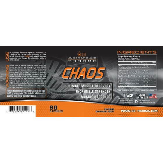 Underground Pharma - CHAOS 90 kapsúl