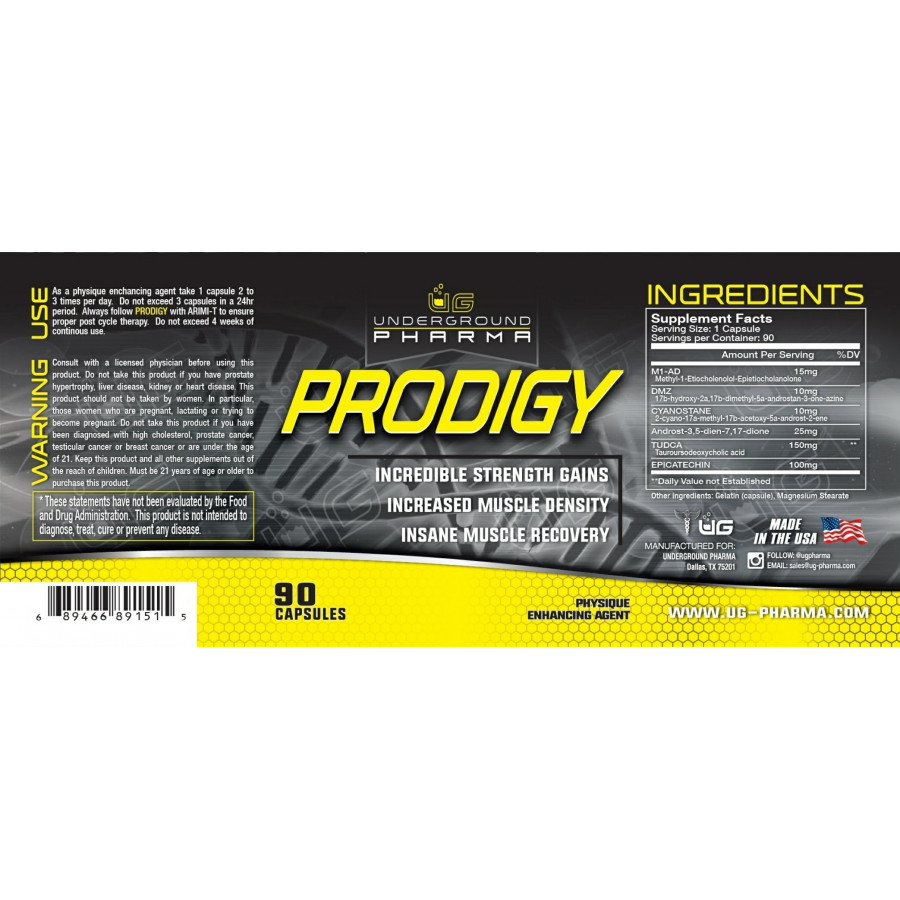 Underground Pharma - Prodigy 90 kapsúl