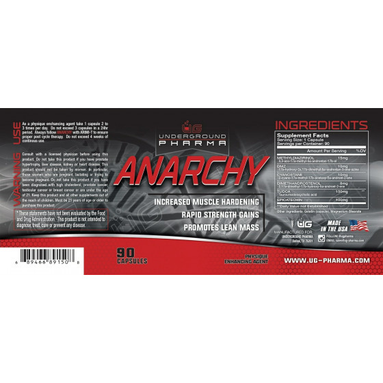 Underground Pharma - Anarchy 90 kapsúl