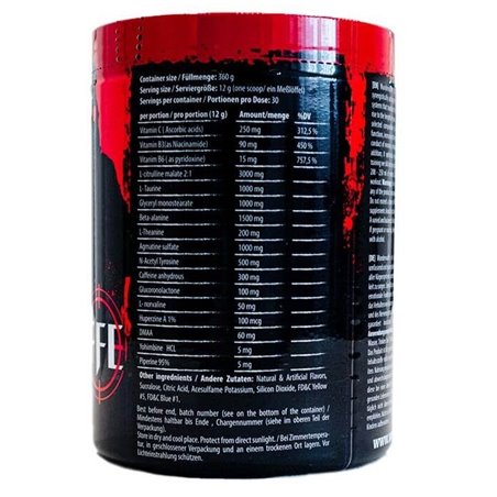 Wunderwaffe Pre-Workout 360 G